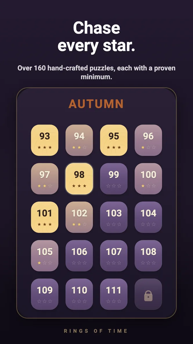 Rings of Time: “Chase every star” — the Autumn level select